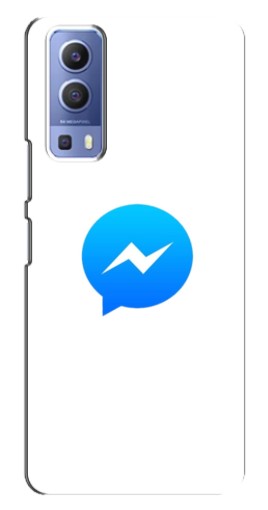 Чехол с принтом "messenger logo" для Vivo Y72