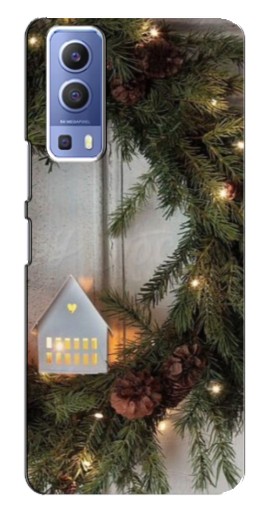 Чехол с печатью "Новогодний венок" для Vivo Y72