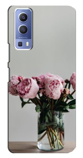 Чехол с картинкой "Пионы в вазе" для Vivo Y72