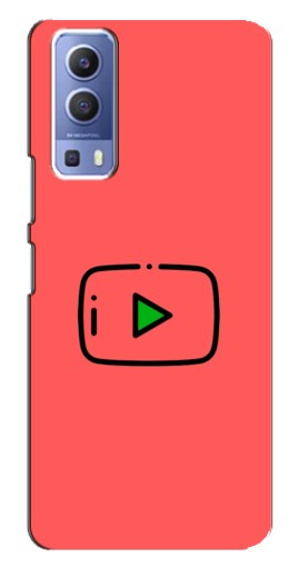 Чехол с принтом "Рисованная кнопка" для Vivo Y72