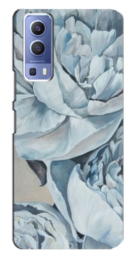 Силиконовый чехол с изображением "Рисунок пионы" для Vivo Y72
