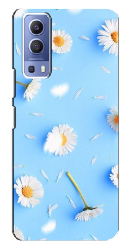 Чехол с картинкой "Ромашковый фон" для Vivo Y72