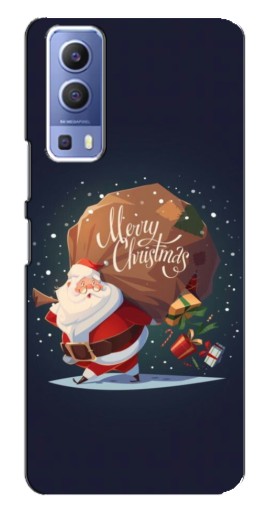 Чехол с картинкой "Санта с подарками" для Vivo Y72