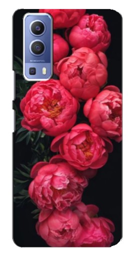 Чехол с печатью "Яркие пионы" для Vivo Y72