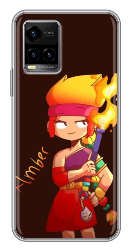 Чехол с печатью "Amber с факелом" для Vivo Y33s
