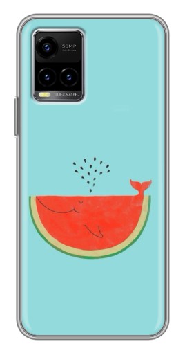 Чехол с принтом "Арбуз кит" для Vivo Y33s