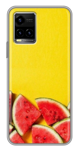 Чехол с печатью "Арбузики на желтом" для Vivo Y33s