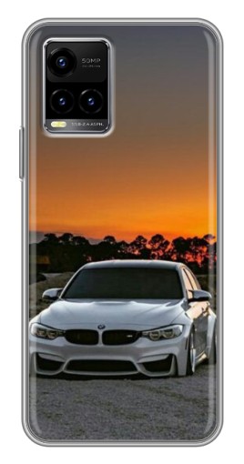 Чехол с картинкой "BMW белая" для Vivo Y33s