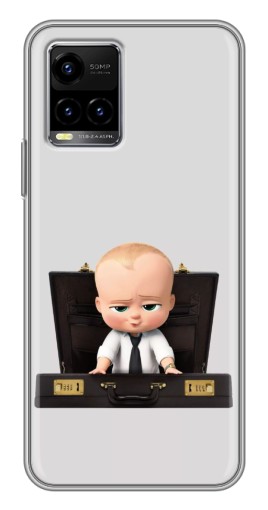 Силиконовый чехол с изображением "Босс с чемоданом" для Vivo Y33s