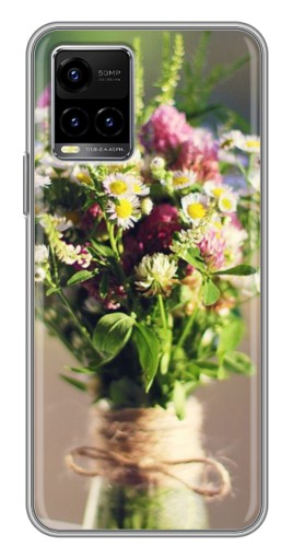 Чехол с картинкой "Букет полевых цветов" для Vivo Y33s