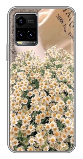 Чехол с картинкой "Букет ромашек" для Vivo Y33s