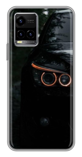 Силиконовый чехол с изображением "Черный БМВ" для Vivo Y33s