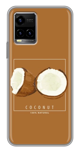 Силиконовый чехол с изображением "Coconut" для Vivo Y33s