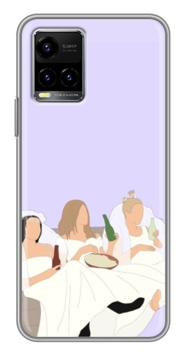 Силиконовый чехол с изображением "Девушки Друзья" для Vivo Y33s