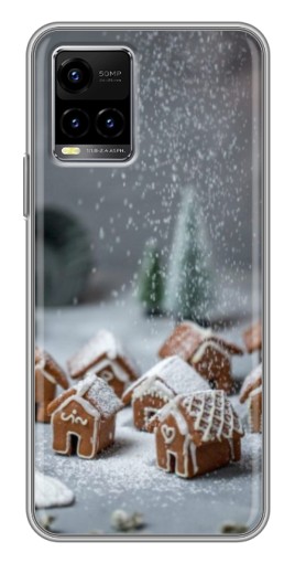 Чехол с принтом "Домики из пряников" для Vivo Y33s