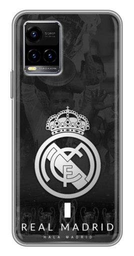 Силиконовый чехол с изображением "Эмблема Реала" для Vivo Y33s