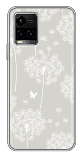 Чехол с картинкой "Фон одуванчиков " для Vivo Y33s
