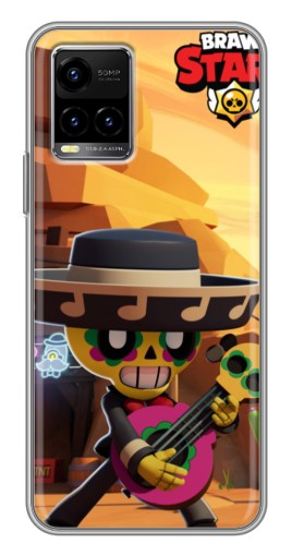 Силиконовый чехол с изображением "Гитарист Poco" для Vivo Y33s
