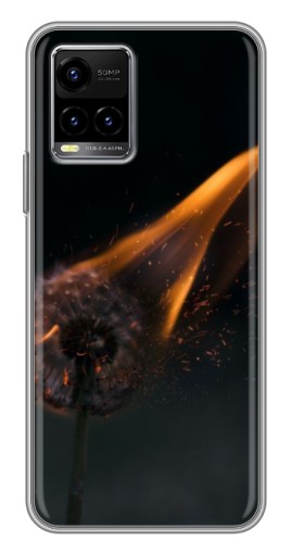 Чехол с печатью "Горящий одуванчик" для Vivo Y33s