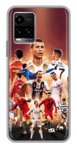 Силиконовый чехол с изображением "Карьера Криштану" для Vivo Y33s