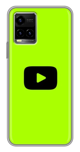 Чехол с принтом "Кнопка Ютуба" для Vivo Y33s