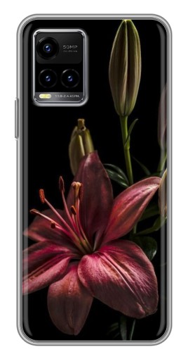 Чехол с картинкой "Красная лилия " для Vivo Y33s