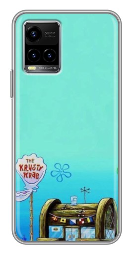 Силиконовый чехол с изображением "Krusty Krab" для Vivo Y33s