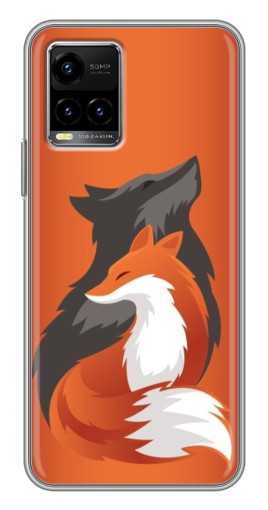 Силиконовый чехол с изображением "Лиса ART" для Vivo Y33s