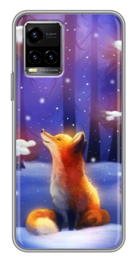 Чехол с печатью "Лисичка в лесу" для Vivo Y33s