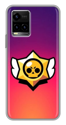 Силиконовый чехол с изображением "Логотип Brawl Stars" для Vivo Y33s