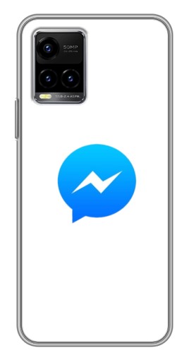 Силиконовый чехол с изображением "messenger logo" для Vivo Y33s