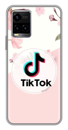 Чехол с картинкой "Нежный принт" для Vivo Y33s