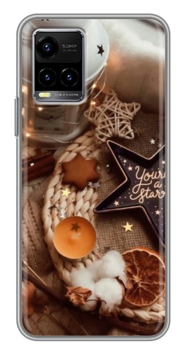 Чехол с принтом "Новогодняя атмосфера" для Vivo Y33s