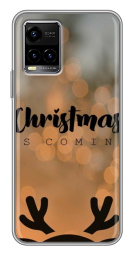 Силиконовый чехол с изображением "Новогодняя заставка" для Vivo Y33s