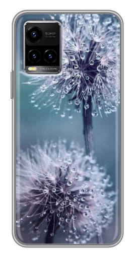 Силиконовый чехол с изображением "Одуванчик с капельками" для Vivo Y33s