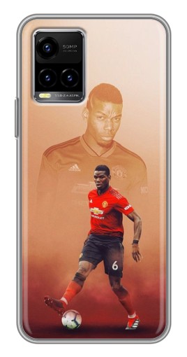 Силиконовый чехол с изображением "Pogba с Манчестера" для Vivo Y33s