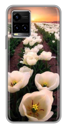 Чехол с принтом "Поле тульпанов " для Vivo Y33s