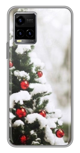 Чехол с печатью "Рождественская елка" для Vivo Y33s