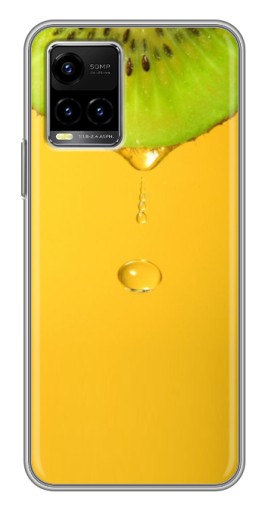 Силиконовый чехол с изображением "Сочный Kiwi" для Vivo Y33s