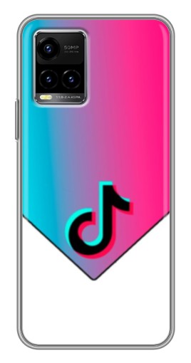 Силиконовый чехол с изображением "Tiktok Logo" для Vivo Y33s