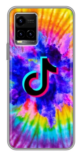Чехол с принтом "TikTok в красках" для Vivo Y33s