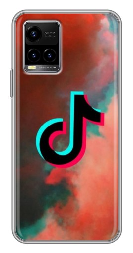 Чехол с картинкой "ТикТок в тучах" для Vivo Y33s