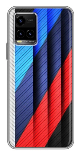 Силиконовый чехол с изображением "Цвета лого БМВ" для Vivo Y33s
