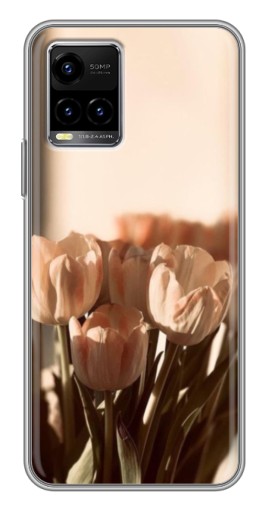 Чехол с печатью "Тюльпаны на солнце" для Vivo Y33s