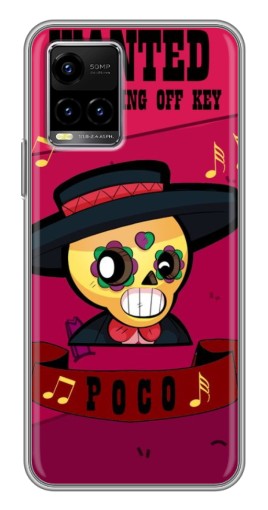 Чехол с принтом "WANTED POCO" для Vivo Y33s