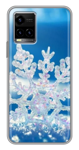 Чехол с печатью "Яркая снежинка" для Vivo Y33s