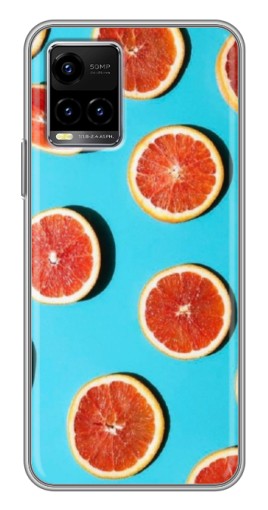 Чехол с картинкой "Яркие грейпфруты" для Vivo Y33s