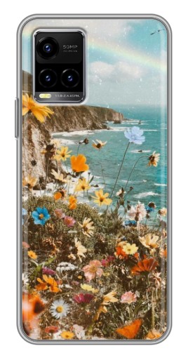 Чехол с принтом "Яркие полевые цветы" для Vivo Y33s