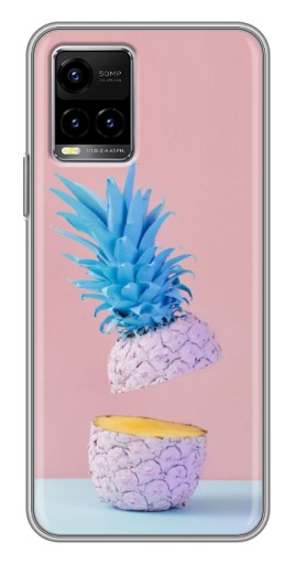 Чехол с принтом "Яркий ананас" для Vivo Y33s