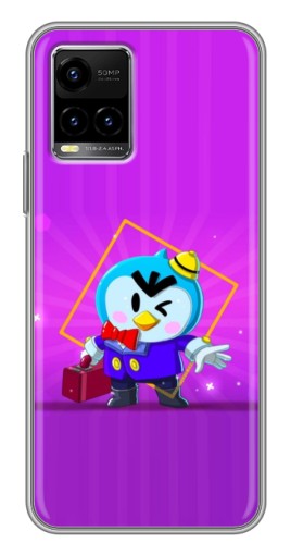 Чехол с печатью "Яркий пингвин" для Vivo Y33s